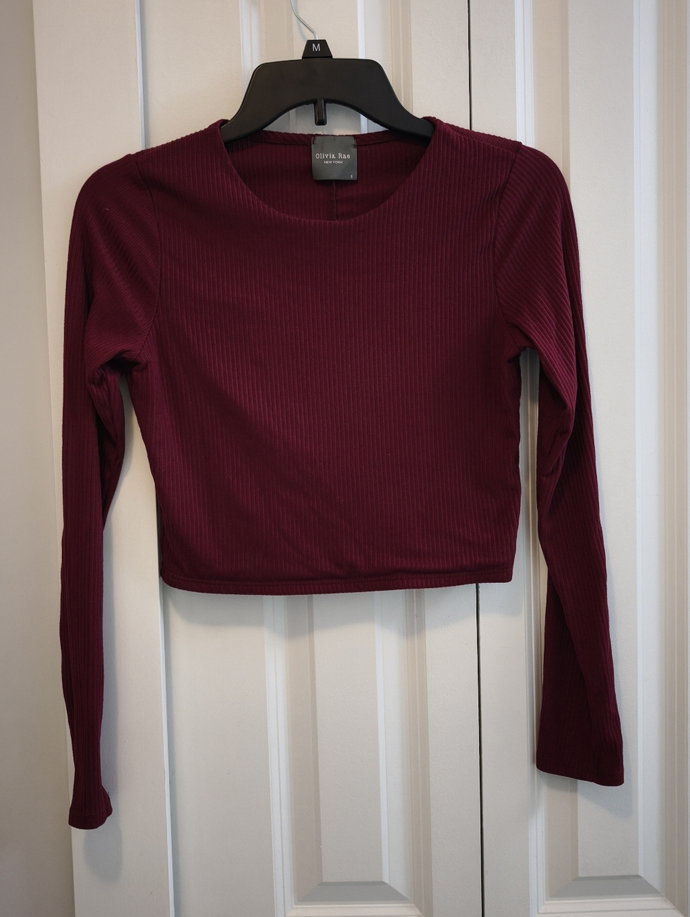 Set Of 2 Long-Sleeve Crop Top
